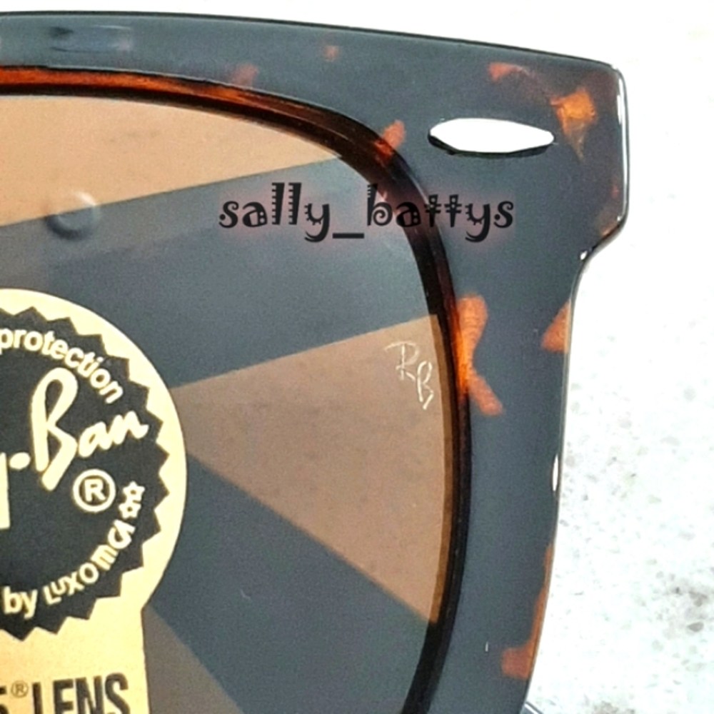 RayBan (Store Display) Wayfarer Brown Lens RB2140 Tortoise Brown - Picture 8 of 12